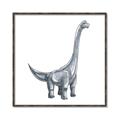 Picture of Gray Dino VIII _GroupedProduct_Square_Mini_ _GroupedProduct_Square_Canvas_Framed_