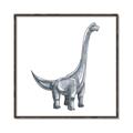 Picture of Gray Dino VIII _GroupedProduct_Square_Mini_ _GroupedProduct_Square_Canvas_Framed_