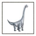 Picture of Gray Dino VIII _GroupedProduct_Square_Mini_ _GroupedProduct_Square_Canvas_Framed_