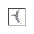 Picture of Gray Dino IX _GroupedProduct_Square_Mini_ _GroupedProduct_Square_Canvas_Framed_