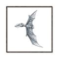 Picture of Gray Dino IX _GroupedProduct_Square_Mini_ _GroupedProduct_Square_Canvas_Framed_