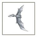 Picture of Gray Dino IX _GroupedProduct_Square_Mini_ _GroupedProduct_Square_Canvas_Framed_