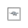 Picture of Gray Dino X _GroupedProduct_Square_Mini_ _GroupedProduct_Square_Canvas_Framed_