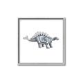 Picture of Gray Dino X _GroupedProduct_Square_Mini_ _GroupedProduct_Square_Canvas_Framed_