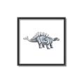 Picture of Gray Dino X _GroupedProduct_Square_Mini_ _GroupedProduct_Square_Canvas_Framed_