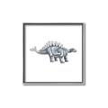 Picture of Gray Dino X _GroupedProduct_Square_Mini_ _GroupedProduct_Square_Canvas_Framed_