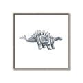 Picture of Gray Dino X _GroupedProduct_Square_Mini_ _GroupedProduct_Square_Canvas_Framed_