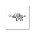 Picture of Gray Dino X _GroupedProduct_Square_Mini_ _GroupedProduct_Square_Canvas_Framed_