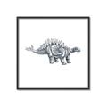 Picture of Gray Dino X _GroupedProduct_Square_Mini_ _GroupedProduct_Square_Canvas_Framed_
