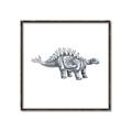 Picture of Gray Dino X _GroupedProduct_Square_Mini_ _GroupedProduct_Square_Canvas_Framed_