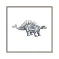 Picture of Gray Dino X _GroupedProduct_Square_Mini_ _GroupedProduct_Square_Canvas_Framed_