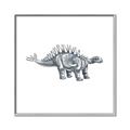 Picture of Gray Dino X _GroupedProduct_Square_Mini_ _GroupedProduct_Square_Canvas_Framed_