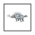 Picture of Gray Dino X _GroupedProduct_Square_Mini_ _GroupedProduct_Square_Canvas_Framed_