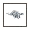 Picture of Gray Dino X _GroupedProduct_Square_Mini_ _GroupedProduct_Square_Canvas_Framed_