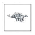 Picture of Gray Dino X _GroupedProduct_Square_Mini_ _GroupedProduct_Square_Canvas_Framed_