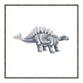 Picture of Gray Dino X _GroupedProduct_Square_Mini_ _GroupedProduct_Square_Canvas_Framed_