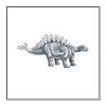 Picture of Gray Dino X _GroupedProduct_Square_Mini_ _GroupedProduct_Square_Canvas_Framed_
