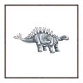 Picture of Gray Dino X _GroupedProduct_Square_Mini_ _GroupedProduct_Square_Canvas_Framed_