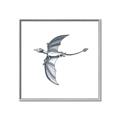 Picture of Gray Dino XI _GroupedProduct_Square_Mini_ _GroupedProduct_Square_Canvas_Framed_