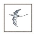 Picture of Gray Dino XI _GroupedProduct_Square_Mini_ _GroupedProduct_Square_Canvas_Framed_