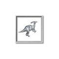 Picture of Gray Dino XII _GroupedProduct_Square_Mini_ _GroupedProduct_Square_Canvas_Framed_