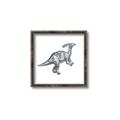Picture of Gray Dino XII _GroupedProduct_Square_Mini_ _GroupedProduct_Square_Canvas_Framed_