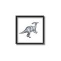 Picture of Gray Dino XII _GroupedProduct_Square_Mini_ _GroupedProduct_Square_Canvas_Framed_