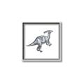 Picture of Gray Dino XII _GroupedProduct_Square_Mini_ _GroupedProduct_Square_Canvas_Framed_