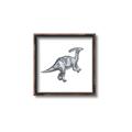 Picture of Gray Dino XII _GroupedProduct_Square_Mini_ _GroupedProduct_Square_Canvas_Framed_