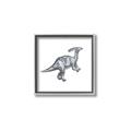 Picture of Gray Dino XII _GroupedProduct_Square_Mini_ _GroupedProduct_Square_Canvas_Framed_
