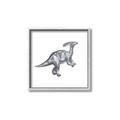 Picture of Gray Dino XII _GroupedProduct_Square_Mini_ _GroupedProduct_Square_Canvas_Framed_