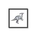 Picture of Gray Dino XII _GroupedProduct_Square_Mini_ _GroupedProduct_Square_Canvas_Framed_