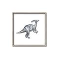Picture of Gray Dino XII _GroupedProduct_Square_Mini_ _GroupedProduct_Square_Canvas_Framed_