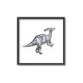 Picture of Gray Dino XII _GroupedProduct_Square_Mini_ _GroupedProduct_Square_Canvas_Framed_