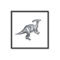 Picture of Gray Dino XII _GroupedProduct_Square_Mini_ _GroupedProduct_Square_Canvas_Framed_
