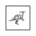 Picture of Gray Dino XII _GroupedProduct_Square_Mini_ _GroupedProduct_Square_Canvas_Framed_