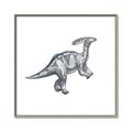 Picture of Gray Dino XII _GroupedProduct_Square_Mini_ _GroupedProduct_Square_Canvas_Framed_