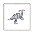 Picture of Gray Dino XII _GroupedProduct_Square_Mini_ _GroupedProduct_Square_Canvas_Framed_