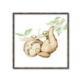 Picture of Swinging Sloth I  _GroupedProduct_Square_Mini_ _GroupedProduct_Square_Canvas_Framed_