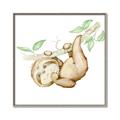 Picture of Swinging Sloth I  _GroupedProduct_Square_Mini_ _GroupedProduct_Square_Canvas_Framed_