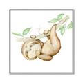 Picture of Swinging Sloth I  _GroupedProduct_Square_Mini_ _GroupedProduct_Square_Canvas_Framed_