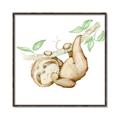 Picture of Swinging Sloth I  _GroupedProduct_Square_Mini_ _GroupedProduct_Square_Canvas_Framed_