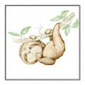 Picture of Swinging Sloth I  _GroupedProduct_Square_Mini_ _GroupedProduct_Square_Canvas_Framed_