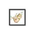 Picture of Swinging Sloth II  _GroupedProduct_Square_Mini_ _GroupedProduct_Square_Canvas_Framed_