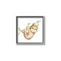 Picture of Swinging Sloth II  _GroupedProduct_Square_Mini_ _GroupedProduct_Square_Canvas_Framed_