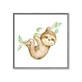 Picture of Swinging Sloth II  _GroupedProduct_Square_Mini_ _GroupedProduct_Square_Canvas_Framed_