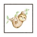 Picture of Swinging Sloth II  _GroupedProduct_Square_Mini_ _GroupedProduct_Square_Canvas_Framed_