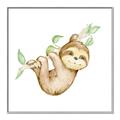 Picture of Swinging Sloth II  _GroupedProduct_Square_Mini_ _GroupedProduct_Square_Canvas_Framed_
