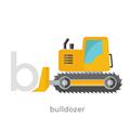 Picture of Bulldozer _GroupedProduct_Square_Mini_ _GroupedProduct_Square_Unframed_Print_Only_