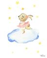 Picture of Bunny in the Clouds _GroupedProduct_Rectangle_Portrait_Mini_ _GroupedProduct_Rectangle_Portrait_Unframed_Print_Only_